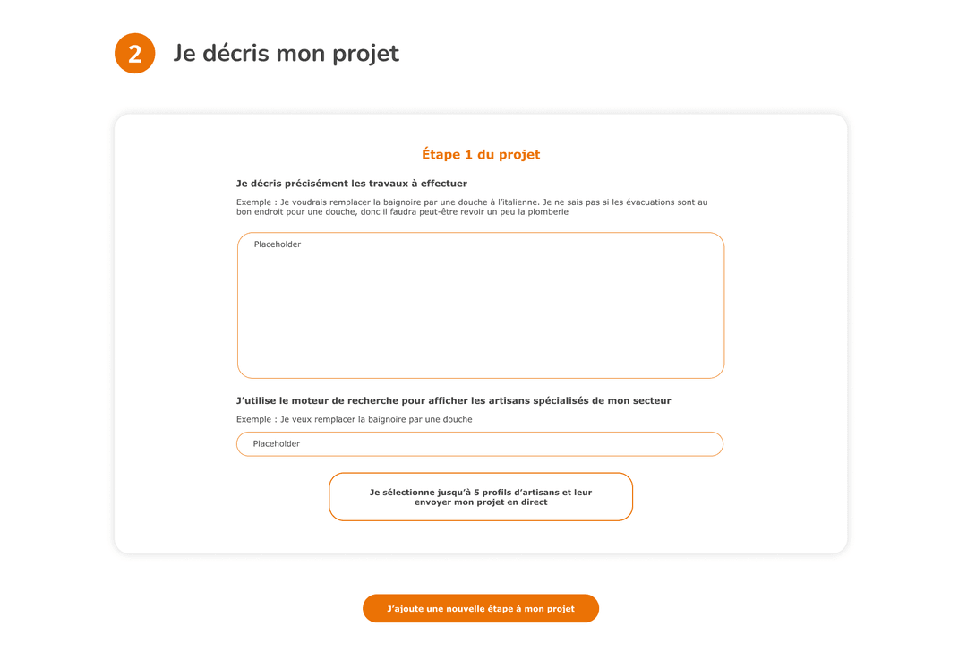 Hero section demo image showing interface components