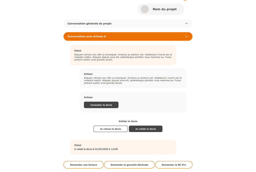 Hero section demo image showing interface components